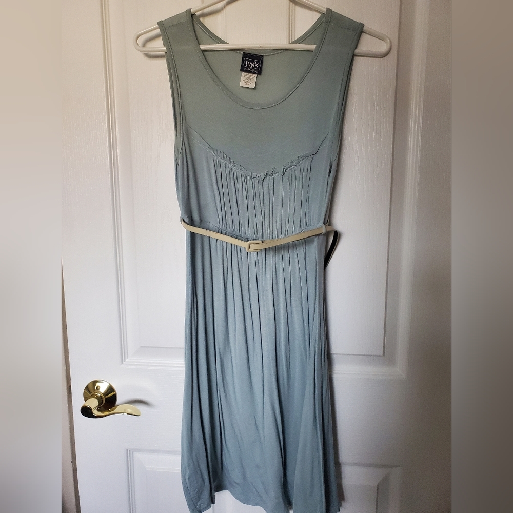 🔴 Cute slate gray/teal dress